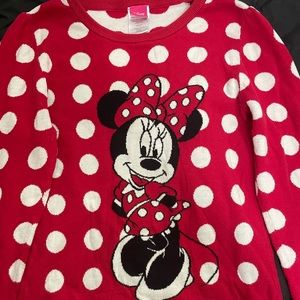 Disney Minnie Mouse polka dot sweater